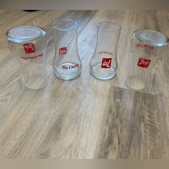 Vintage retro 1970’s rare 7UP ‘THE UNCOLA’  soda glassware glasses  cups - Picture 3 of 4